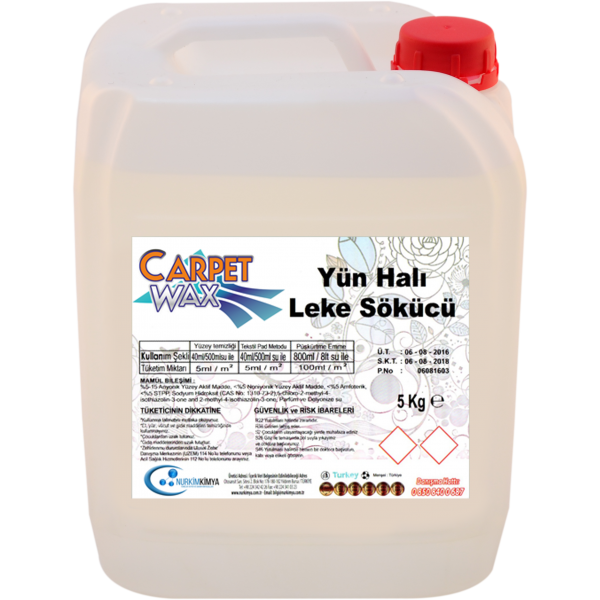 Carpet Wax Yün Halı Leke Sökücü 5 Kg